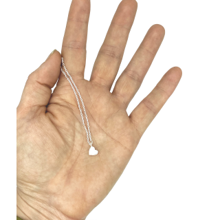 Rhodium ketting Lisa