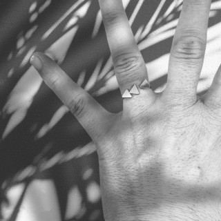 Gold plated ring Trix pink