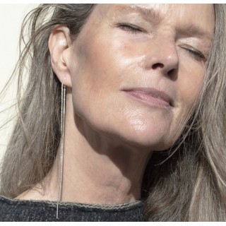 Silver earrings Bente