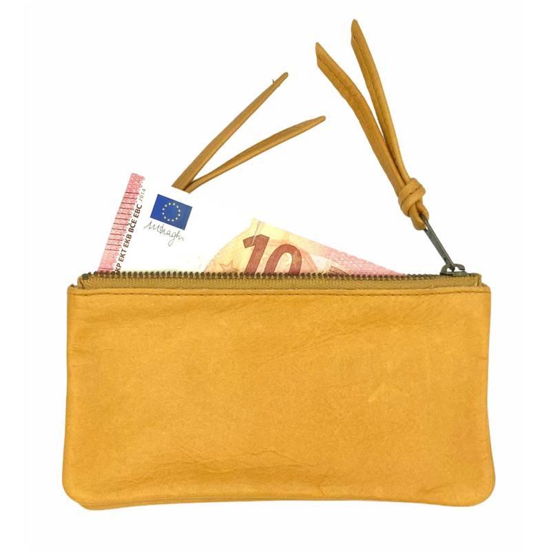 Leather wallet Tinkerbell XL double