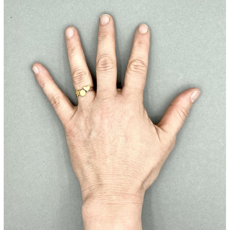 Goud vergulde ring Sterre