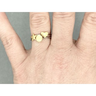 Goud vergulde ring Lieve