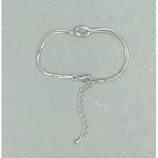 Rhodium armband Kristo