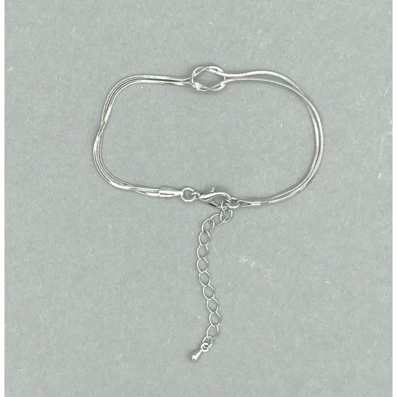 Rhodium armband Kristo