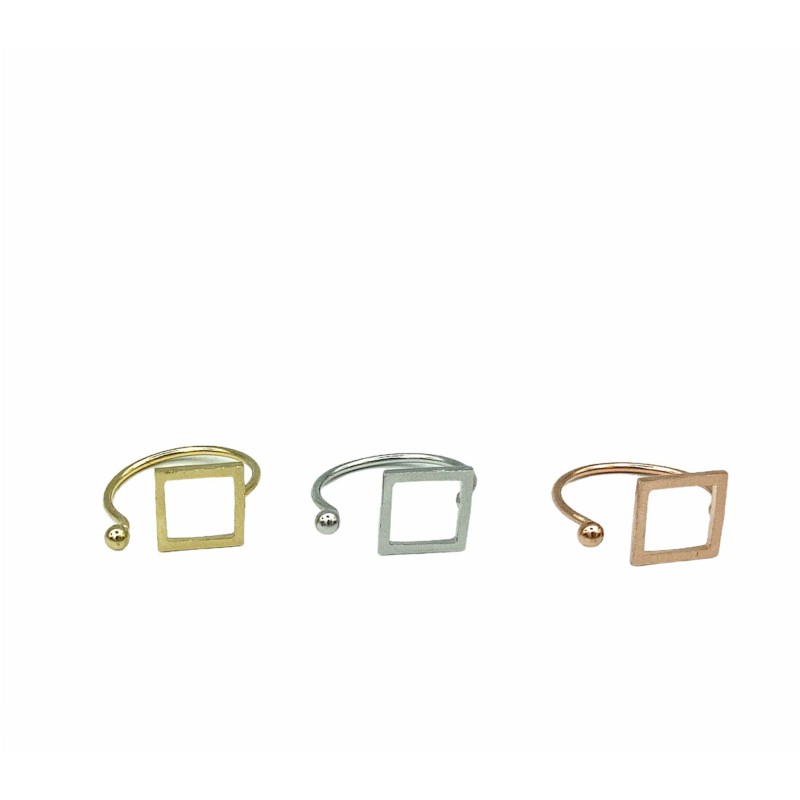 Rosé plated ring Els