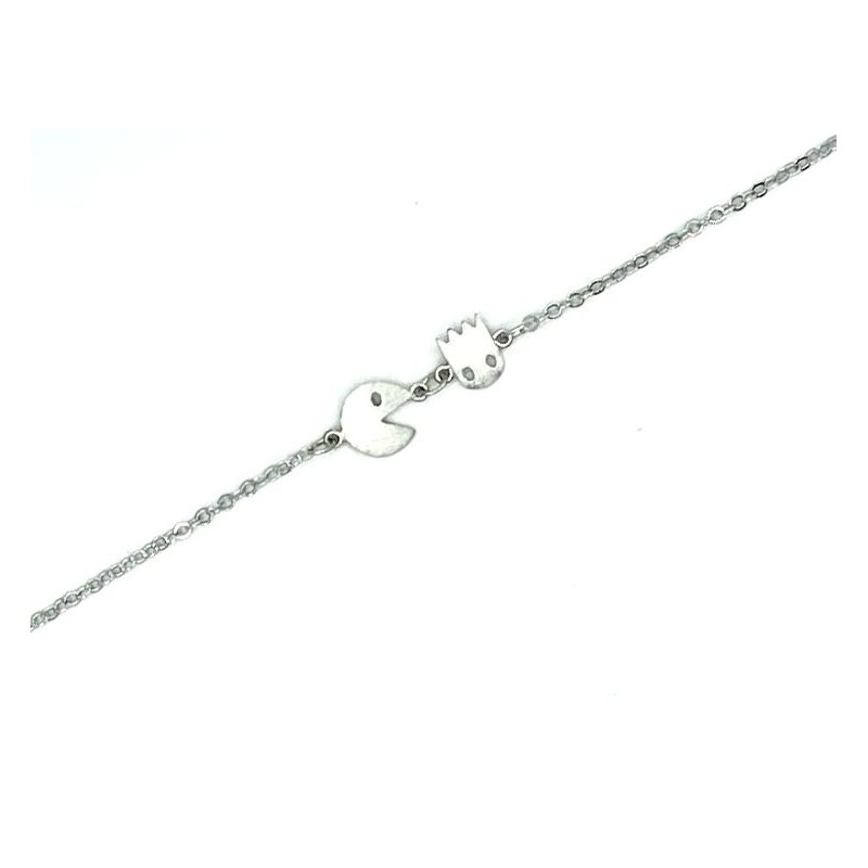 Rhodium armband Bessie