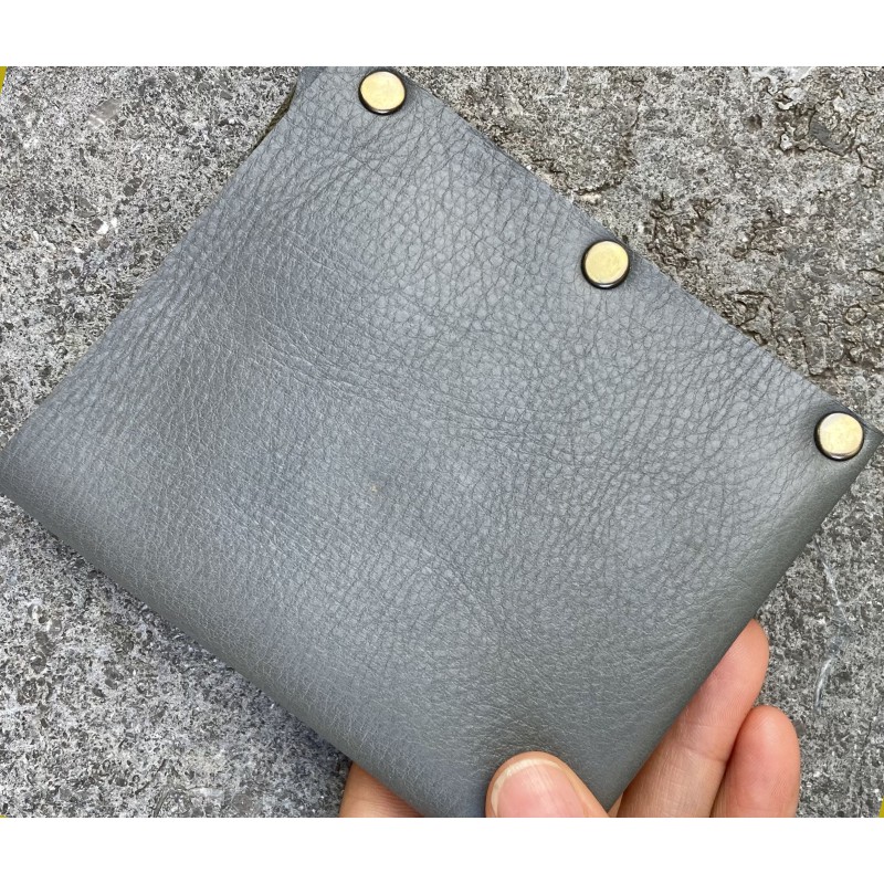 Leather handmade wallet Lef