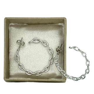 Rhodium oorbellen Kris