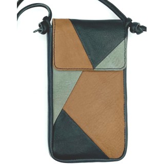 Leather bag Nigela patchwork for the iPhone or Samsung Galaxy Leather bag Nigela patchwork for the iPhone or Samsung Galaxy