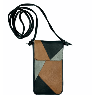 Leather bag Nigela patchwork for the iPhone or Samsung Galaxy