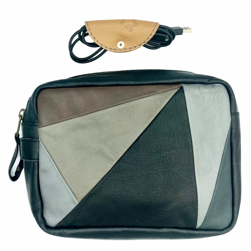 Pouch Dorus patchwork Natural Pouch Dorus patchwork Natural