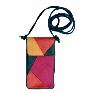 Leather bag Nigela patchwork for the iPhone or Samsung Galaxy
