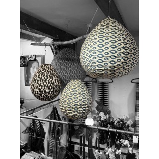 The Leo cotton lampshade black L The Leo cotton lampshade black L