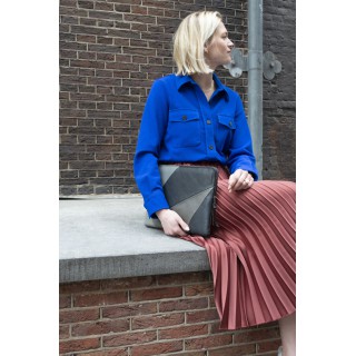 Leather laptop sleeve Lucas patchwork natural for the Apple 16 inch Leather laptop sleeve Lucas patchwork natural for the Apple 16 inch