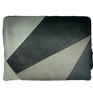 Leather laptop sleeve Lucas patchwork natural for the Apple 16 inch Leather laptop sleeve Lucas patchwork natural for the Apple 16 inch