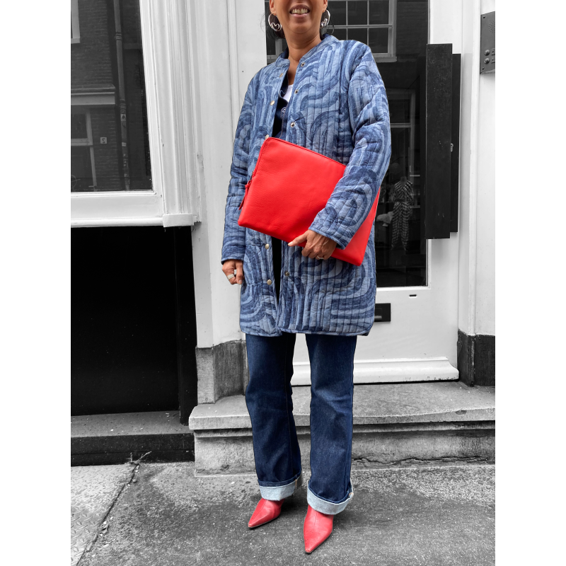 Leather laptopcover Lucas 13 inch