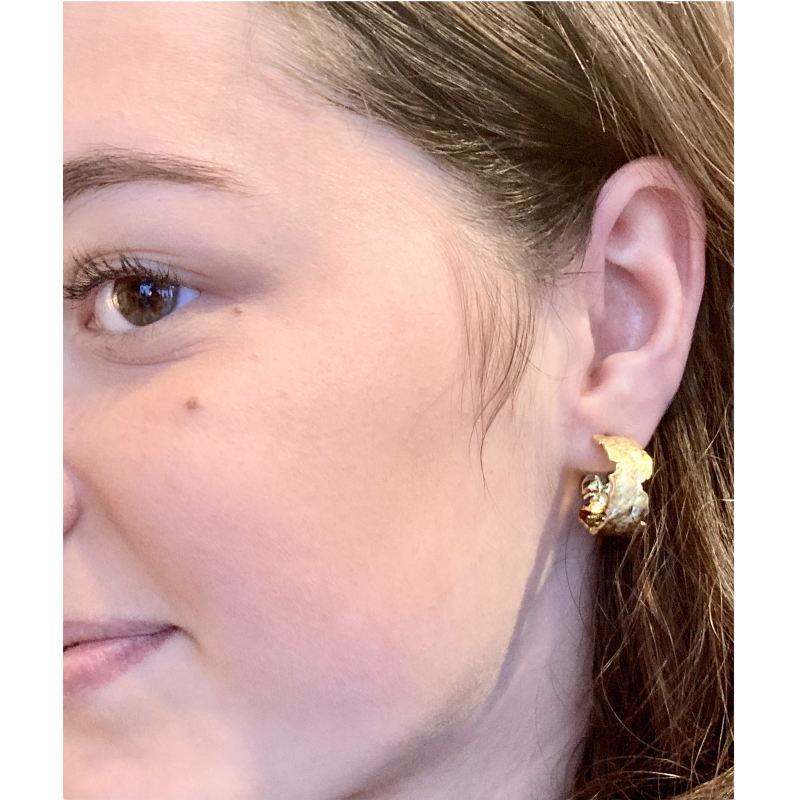 Goud vergulde oorbellen Kim