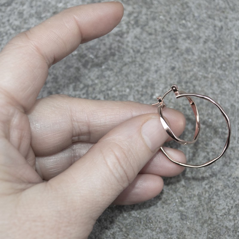 Rosé plated earrings Belle