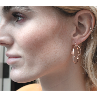 Rosé plated earrings Belle