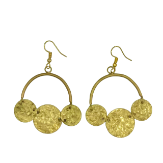 Brass earrings Elsa
