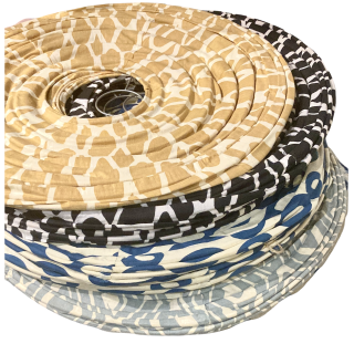 The cotton lamp shade Lela light blue L