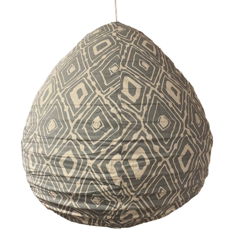 The cotton lamp shade Lela light blue L