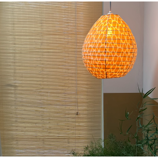 The cotton lamp shade Leo yellow S