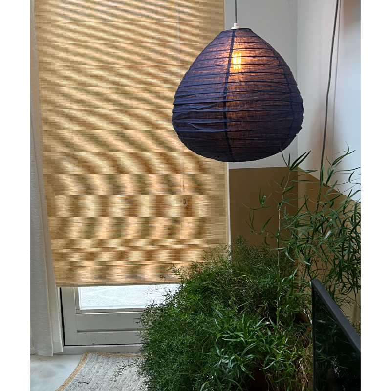 The linen lampshade Liv M darkblue