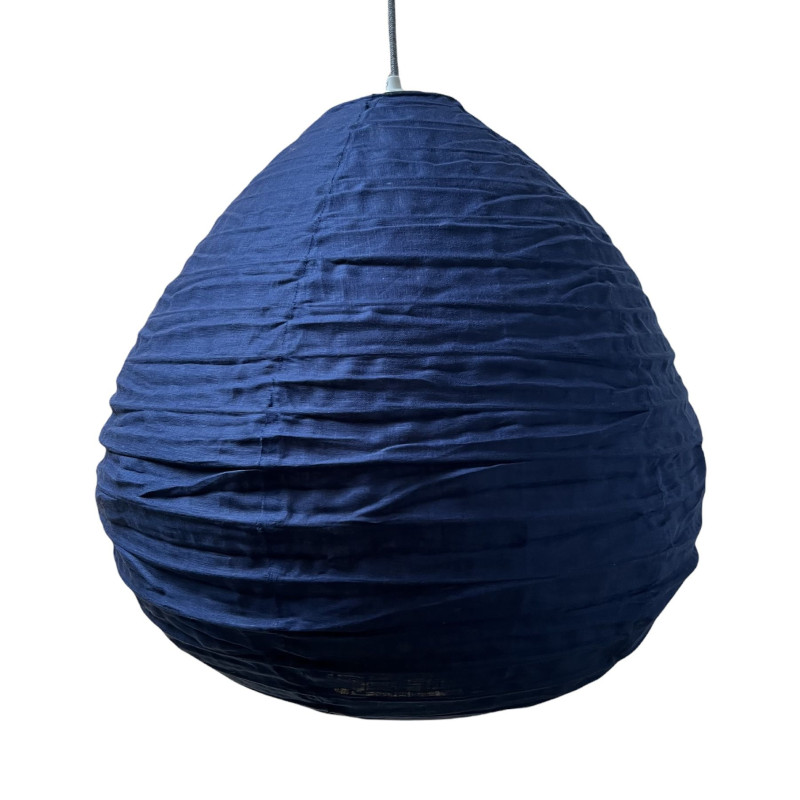The linen lampshade Liv M darkblue