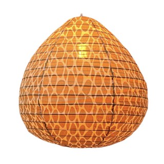 The cotton lampshade Leo yellow M