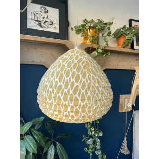 The cotton lampshade Leo yellow M