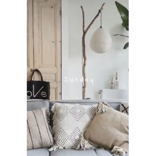 The linen lampshade Liv S white