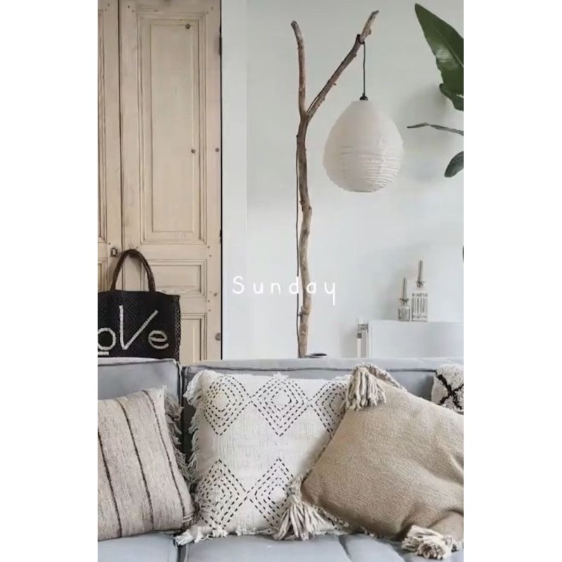 The linen lampshade Liv S white