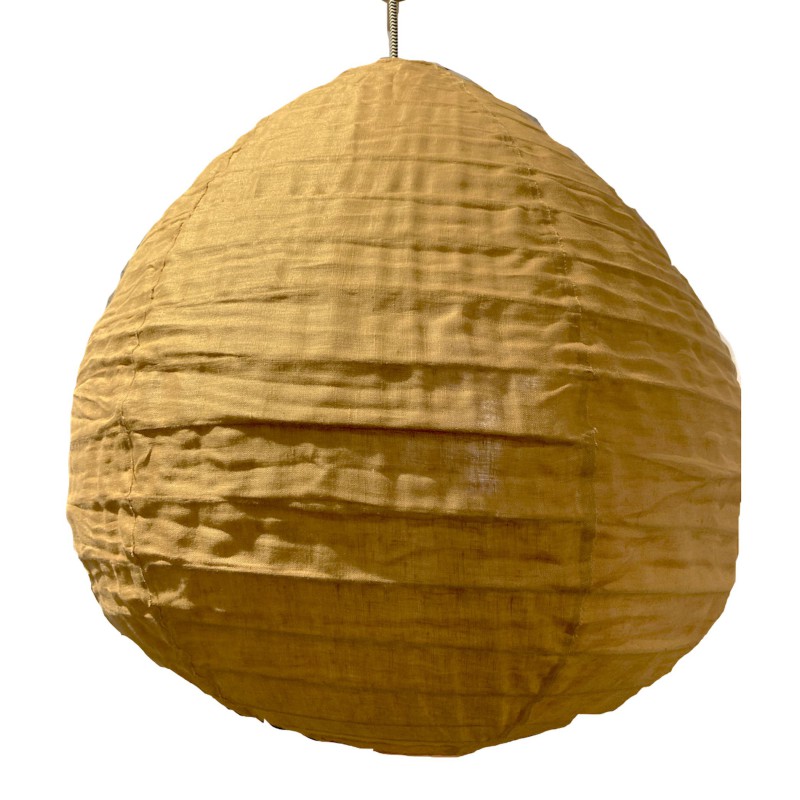 De linnen lampenkap Liv M caramel De linnen lampenkap Liv M caramel