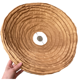 De linnen lampenkap Liv M caramel De linnen lampenkap Liv M caramel