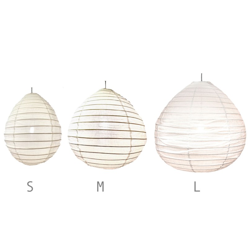 The linen lampshade Liv L white