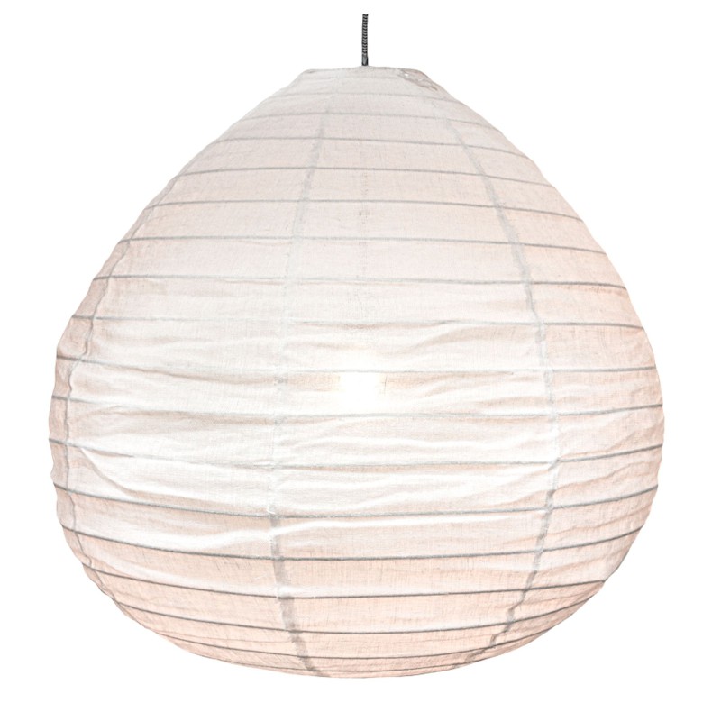 The linen lampshade Liv L white