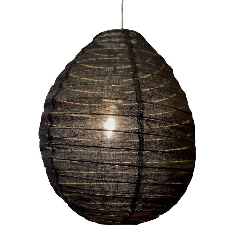 The linen lampshade Liv S black