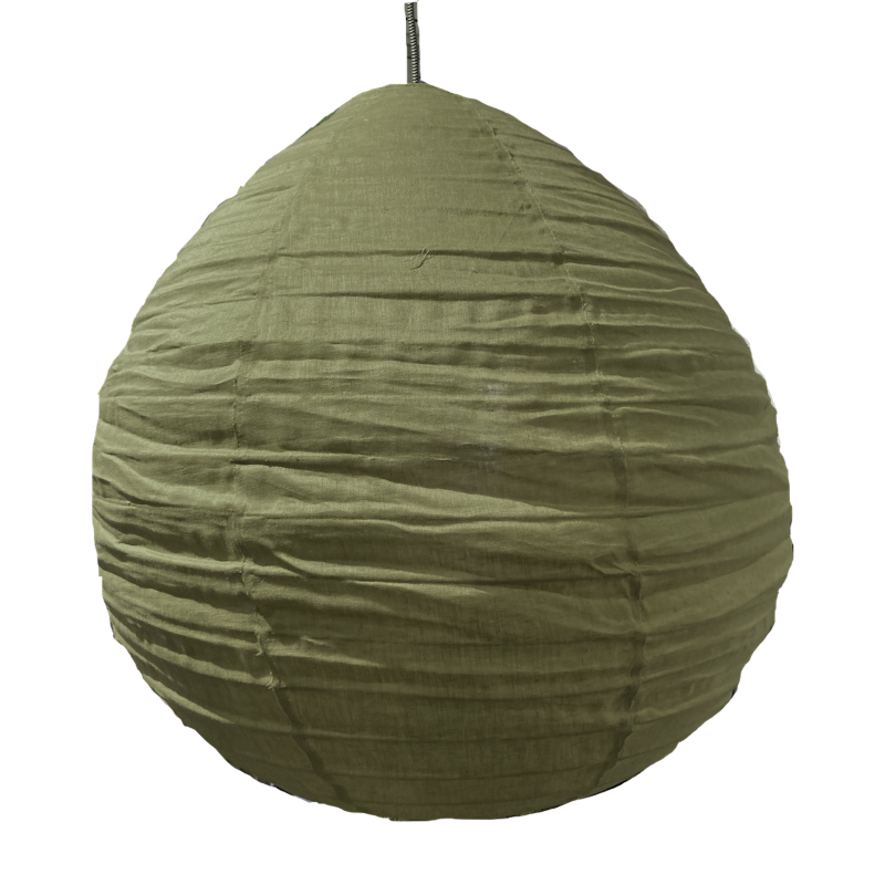 De linnen lampenkap Liv L olive De linnen lampenkap Liv L olive