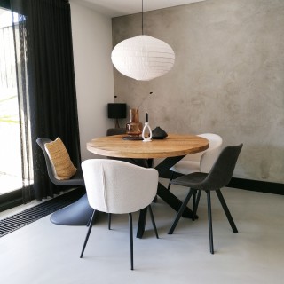 The linen lampshade Ufo Large white