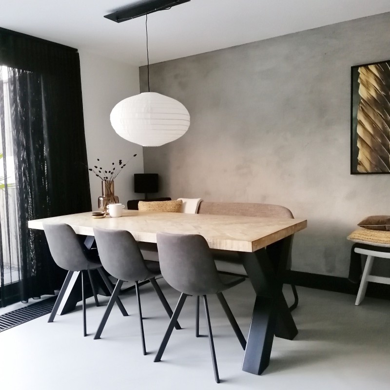 The linen lampshade Ufo Large white