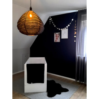 De linnen lampenkap Liv M zwart De linnen lampenkap Liv M zwart