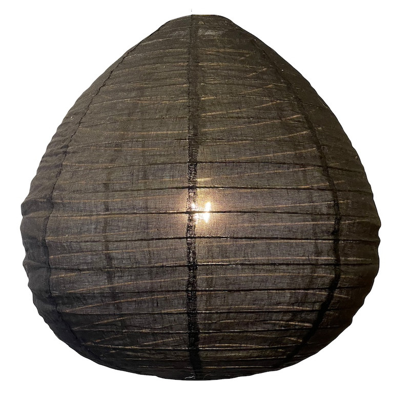 De linnen lampenkap Liv M zwart De linnen lampenkap Liv M zwart