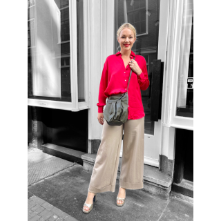 Leren tas Dolores | Schoudertas die ook kruiselings te dragen is