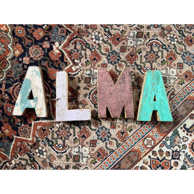 A wooden letter | A wooden letter made off old fishing boats A wooden letter | A wooden letter made off old fishing boats
