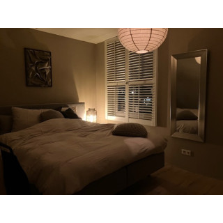 The linen lampshade Liv L sand | A linen, foldable lampshade